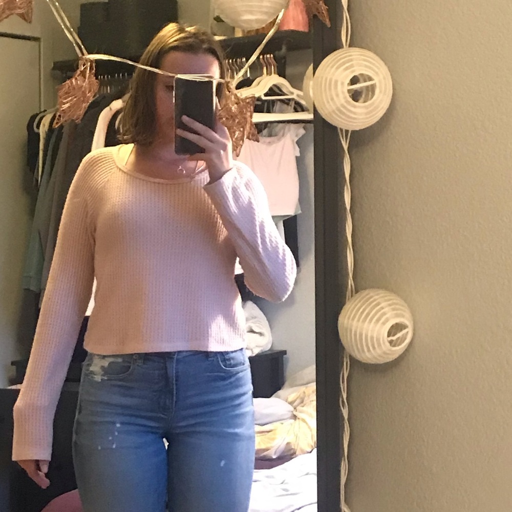 Soft light pink top